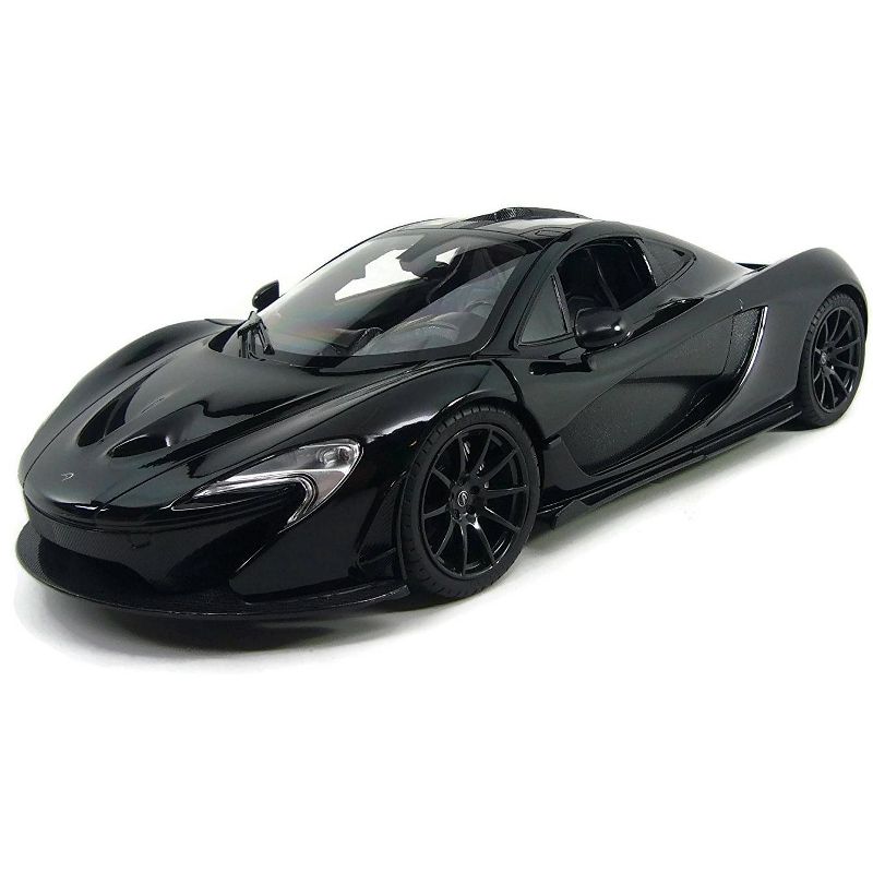 Link Ready! Set! Go! 1:14 RC McLaren P1 Sports Car With Lights And Open Doors - Black, 1 of 4