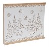 Carved Wood Winter Village Wall Art 19"L - 2 of 3