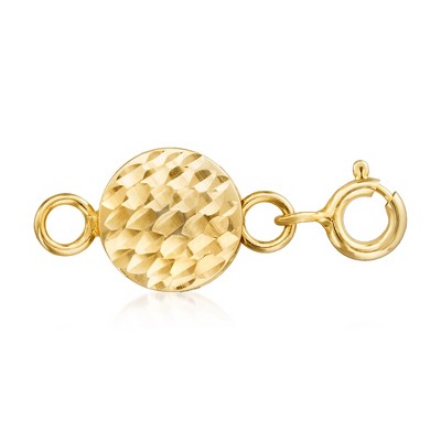 Ross-Simons Italian 18kt Gold Over Sterling Diamond-Cut Magnetic Clasp Converter