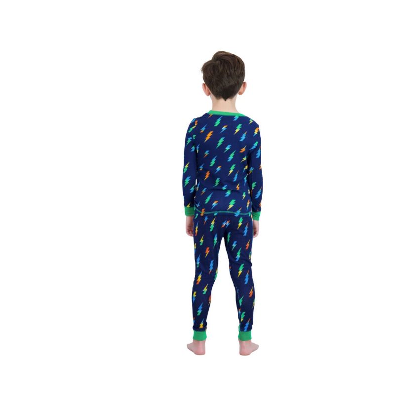 Sleep On It Boys 2-Piece Super Soft Jersey Long Sleeve Snug-Fit Pajama Set, 4 of 6