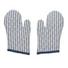 Sawyer Mill Blue Ticking Stripe Oven Mitt Set of 2 - 2 of 4