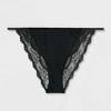 Women's Satin and Lace Cheeky Lingerie Underwear - Auden™ - 4 of 4