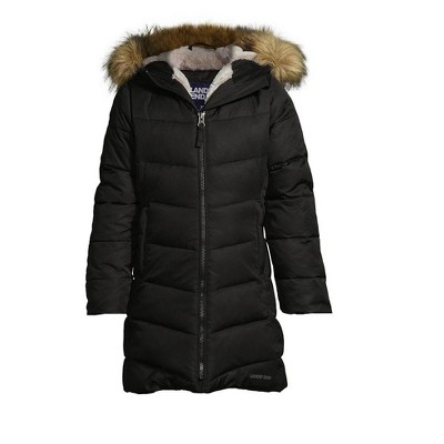 winter fleece lined down alternative thermoplume coat