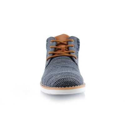Polar Fox Mens Bohort MPX506060 Mid-Top Knitted Round Toe Sneaker Boots, in Blue, Size 10 — фото 3