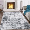 Modern Abstract Rug Machine Washable Printed Rug Soft Foldable Accent Rug for Living Room Bedroom - 2 of 4