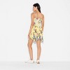 Women's Hankie Hem Mini A-Line Dress - Wild Fable™ Assorted Yellows Floral - 3 of 3