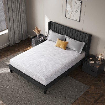 Yaheetech 10inch Gel-Infused Memory Foam Mattress with 3 Foam Layers for Bedrooms