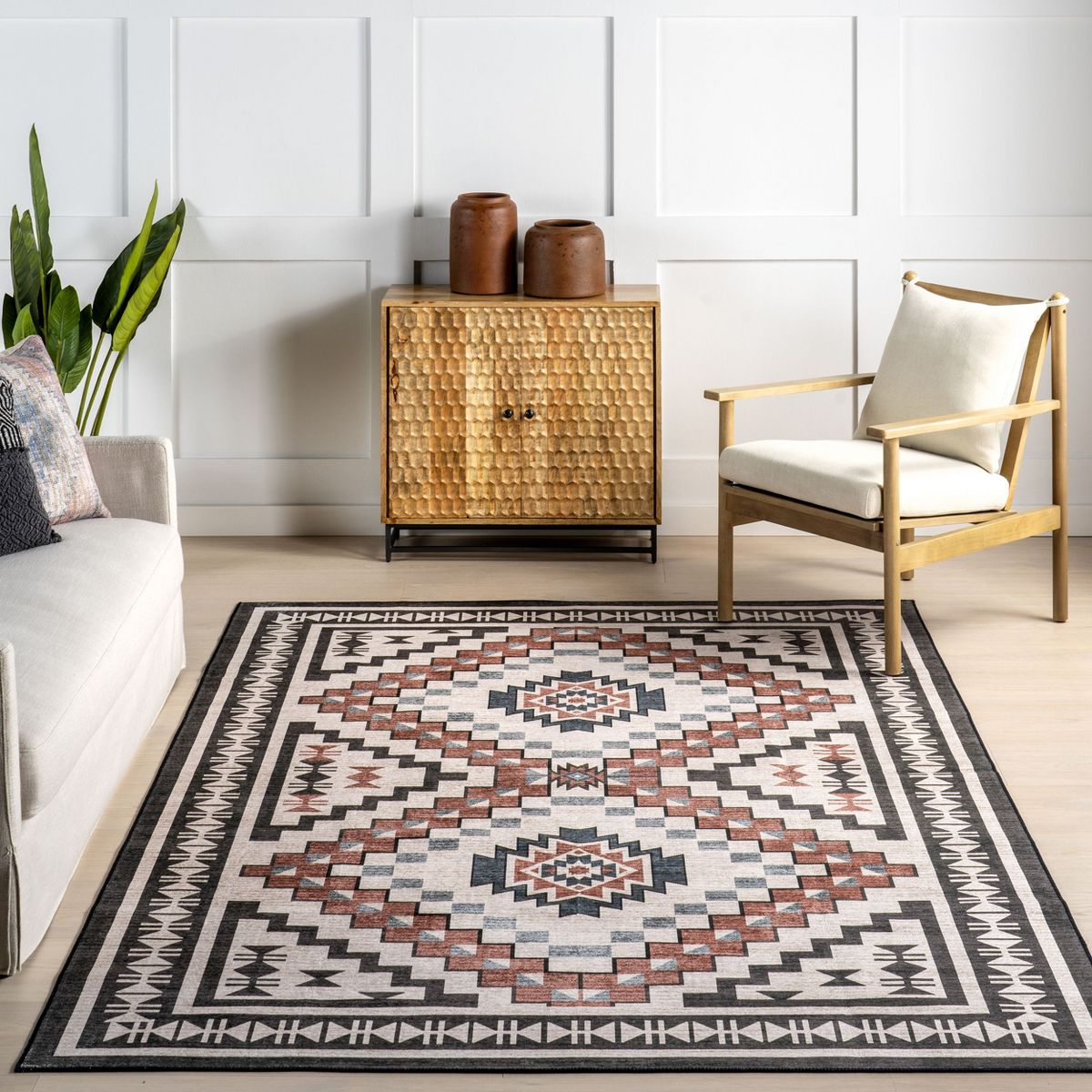 Nuloom Calli SplashGuard Southwestern Machine Washable Area Rug - thumbnail 8