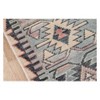 2'x3' Geometric Design Knotted Accent Rug Blue - Momeni: 24"x36" Wool, Hand Knotted, Low Pile, Traditional Style - 4 of 4