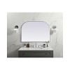 Elegant Lighting Metal Frame Arch Mirror 42x30 Inch in Silver - 2 of 4