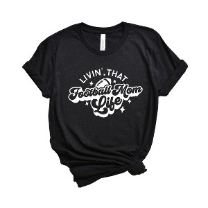 Simply Sage Market Women's Livin' That Football Mom Life Short Sleeve Graphic Tee - 1 of 4