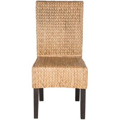 Luz Natural Wicker and Wood Side Chair Set