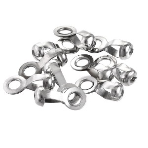 Unique Bargains 304 Stainless Steel Pull Loop Crimp Ball Chain Connectors - 1 of 4