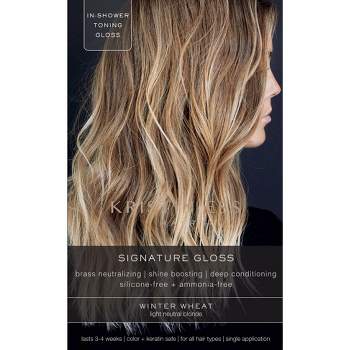 Kristin Ess Signature Hair Gloss Shine Boosting, Tone Enhancing, Silicone Free + Ammonia Free - Winter Wheat - 4 fl oz