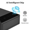 UNISOAR Biometric Fingerprint Jewelry Safe for Home , Leather Wrapped  Safe , Slide-Away Drawer, Digital Keypad & Fingerprint Lock - 2 of 4