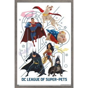 Trends International DC Comics Movie DC League Of Super-Pets - Counterparts Framed Wall Poster Prints - 1 of 4