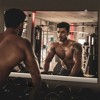 PexFix 47 in. W x 32 in. H Modern Rectangular Frameless Wall-Mounted Gym Mirror Dance Mirror in Silver - 3 of 4