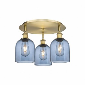 Bella - 3 Light Flush Mount In Industrial Style-10.5 Inches Tall and 17.25 Inches Wide - 1 of 1