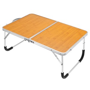 Unique Bargains Bed Sofa Foldable Laptop Table Portable Picnic Bed Tray Reading Working Desks 24 x 16.1 x 10.6 Inch 1Pc - 1 of 4