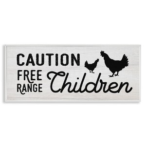 Stupell Industries Caution Free Range Children, 30" x 13" - 1 of 4