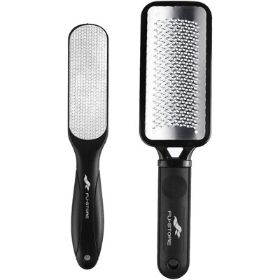 2 Pack Foot Files Callus Remover Stainless Steel Foot Rasp and Dual Sided Feet File Scrubber Pedicure