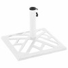 vidaXL Umbrella Base White 17.3"x17.3"x12.2" Cast Iron - 4 of 4