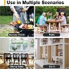 Folding Stool, Backless 18-Inch Stool, Portable with Handle, Anti-Slip Feet, 600Lbs Capacity, for Bar Stools Kitchen Home Indoor and Outdoor - 4 of 4