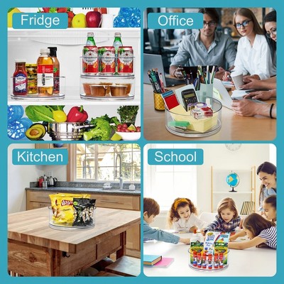 Sorbus 2 Pack Clear Lazy Susan Organizer