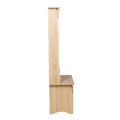 Weathered Natural Hall Tree with Bench Seating and Storage