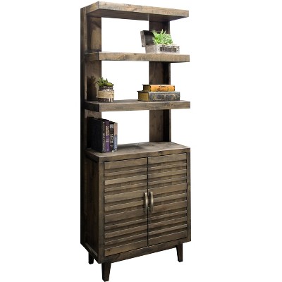 TiramisuBest Clover 6-Tier Freestanding Bookshelf, 67" Tall Dark Walnut Bookcase, Anti-Tip Safety Design, MDF Wood for Home Office & Living Room