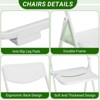 Karl Home Openwork Pattern Plastic Folding Chairs(Set Of 4) - 2 of 4