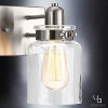 Urban Ambiance Luxury Modern Farmhouse Bath Fixture,  8-5/8"H x 13-1/4"W,  Brushed Nickel Finish, UHP2140 - 4 of 4