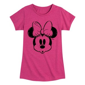 Girls' - Disney - Minnie Mouse Fitted Short Sleeve Graphic T-Shirt - 1 of 3