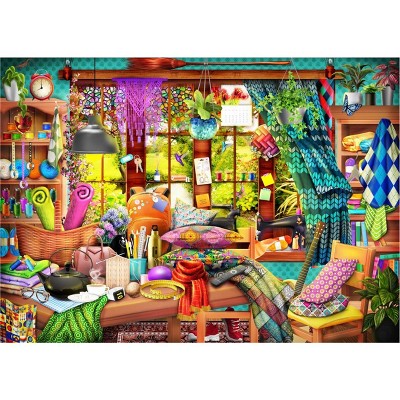 Brain Tree - Mom's Workshop 1000 Pieces Jigsaw Puzzle - Random Cut - 27.5"lx19.5"w
