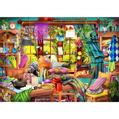 Brain Tree - Mom's Workshop 1000 Pieces Jigsaw Puzzle - Random Cut -  27.5