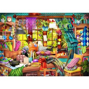 Brain Tree - Mom's Workshop 1000 Pieces Jigsaw Puzzle - Random Cut - 27.5"lx19.5"w - 1 of 1