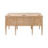Martin Furniture Modern Wood Half Pedestal Desk Laurel Collection Light Brown: Executive Workstation with All-Purpose Drawer - 4 of 4