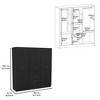 Depot E-Shop 6 Doors Armoire, One Drawer, Rod, Seven Interior Shelves - 3 of 4