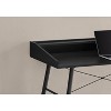 Monarch Specialties Computer Desk Home Office Laptop Storage Shelves 48InchL Work Metal Laminate Black Contemporary Modern - 3 of 4