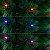Nearly Natural 6-ft Slim Pre-Lit Fiber Optic Artificial Christmas Tree with 282 Colorful LED Lights - 3 of 4