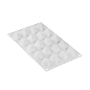 Silikomart "QUENELLE10" Flexible Silicone Baking & Freezing Mold, 0.34 oz, 20 Cavities - 1 of 3