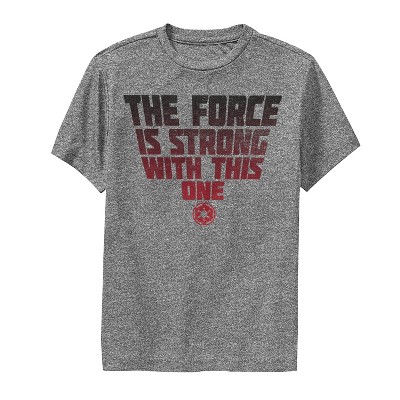 Boy's Star Wars Force Is Strong With This One Performance Tee : Target