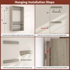 Aheaplus Set of 2 Closet Storage Organizers with Extendable Hanging Rods and Adjustable Shelves - 4 of 4