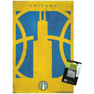 Trends International WNBA Chicago Sky - Logo 25 Unframed Wall Poster Prints - 1 of 4