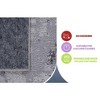 Kumasinova Stain-Resistant Area Rug, Non-Shedding Door Mat,Kid & Pet-Friendly, Ivory/Sand Abstract Area Rug for Living Room, Latex-Free Cotton Backing - 4 of 4