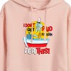 Women's - SpongeBob SquarePants - Squidward I Don't Get Paid Enough Cropped Graphic Hoodie - 2 of 4