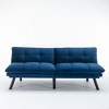 CAVINAS Modern Folding Sofa, Upholstered Convertible Sofa, Versatile 2-in-1 Sofa Bed, Loveseat Sofa with Adjustable Armrests and Backrest - 2 of 4