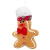 Wrapables Plush Gingerbread Man & Woman Christmas Tree Ornaments (Set of 2) - 3 of 4