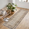 Modern Bordered Area Rug for Living Room Home Office Soft Washable Low Pile Contemporary Rug Accent Throw Carpet - 3 of 4