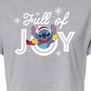 Women's - Lilo and Stitch - Full Of Joy Christmas Cropped Graphic T-Shirt - 2 of 4